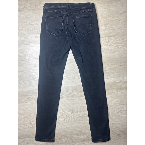 Uniqlo Jeans Womens Size 8 Black Skinny Tapered Stretch Jeans - Picture 8 of 9